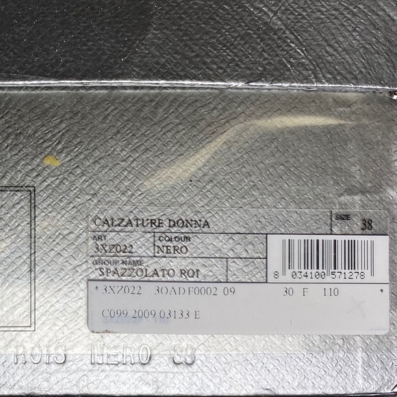 Prada Black Wedge Sandals Sz 38 - Picture 8 of 8